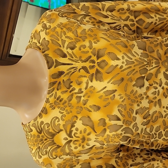 Vintage Caroline Kendrick Leopard Print 100% Silk Top - Picture 2 of 9